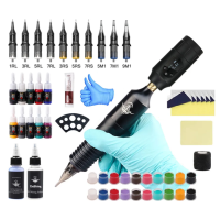 Tattoo Art Set – Wireless Tattoo Machine with Removable 1300mAh Battery, Type-C support – Black